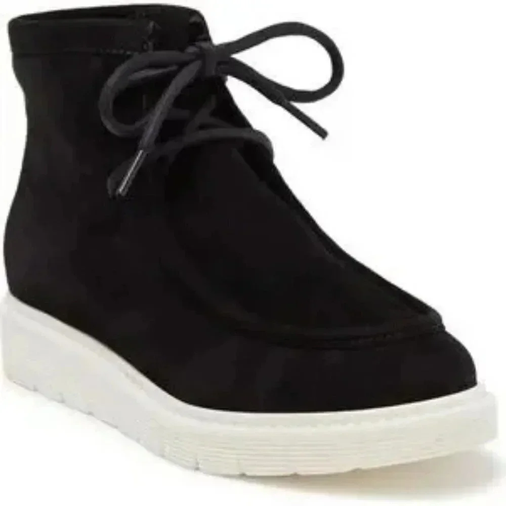 Aquatalia Kayden Black Weatherproof Suede Ankle Boot  Sz: 8.5